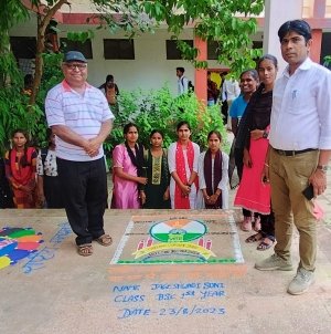 मतदाता जागरूकता पर रंगोली,निबंध,पोस्टर प्रतियोगिता का आयोजन