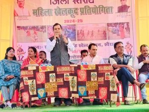 महिला खेलकूद आयोजन का जिला भाजपा अध्यक्ष ने किया उदघाटन&nbsp;