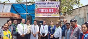 सांसद प्रतिनिधि भागवत शरण ने किया स्काउट गाइड के प्याऊ का उद्घाटन