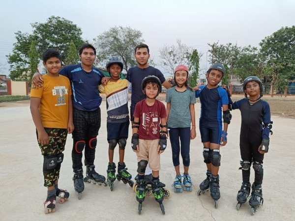 रोलर स्केटिंग का हुआ आयोजन