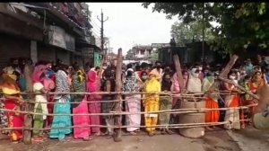 कंटेटमेंट जोन में राशन व्यवस्था नहीं होने पर महिलाओं ने मचाया हंगामा