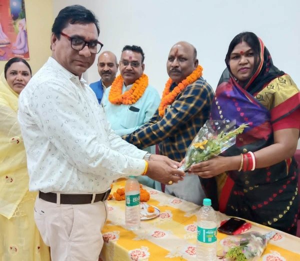 राजनांदगांव जिला साहू संघ ने नांदगांव प्रभारी चतुर्भुज साहू ,सह प्रभारी अंजनी साहू का किया जोरदार स्वागत