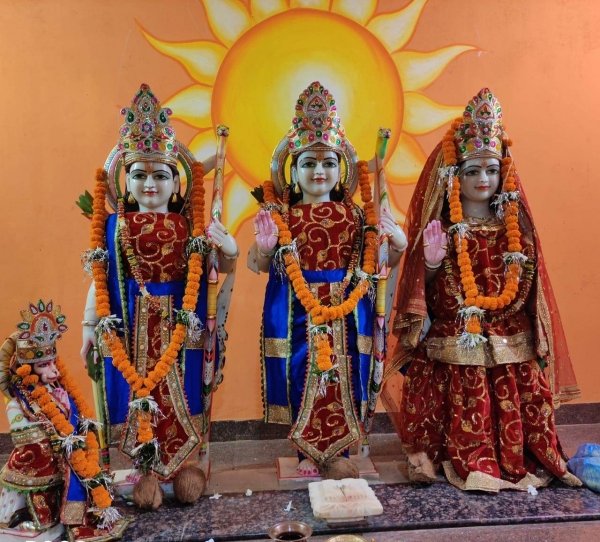 33 वां पड़ाव : रोड अतरिया में रामदरबार में हुआ सुंदरकांड का पाठ